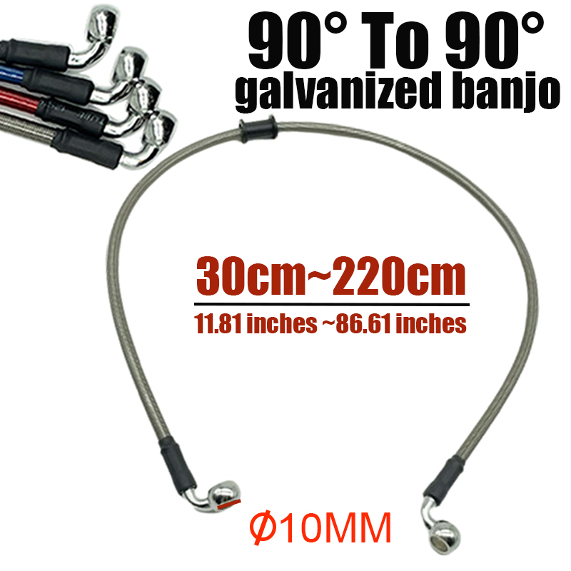 Braided Line - 10mm 90 gradi moto Dirt Bike