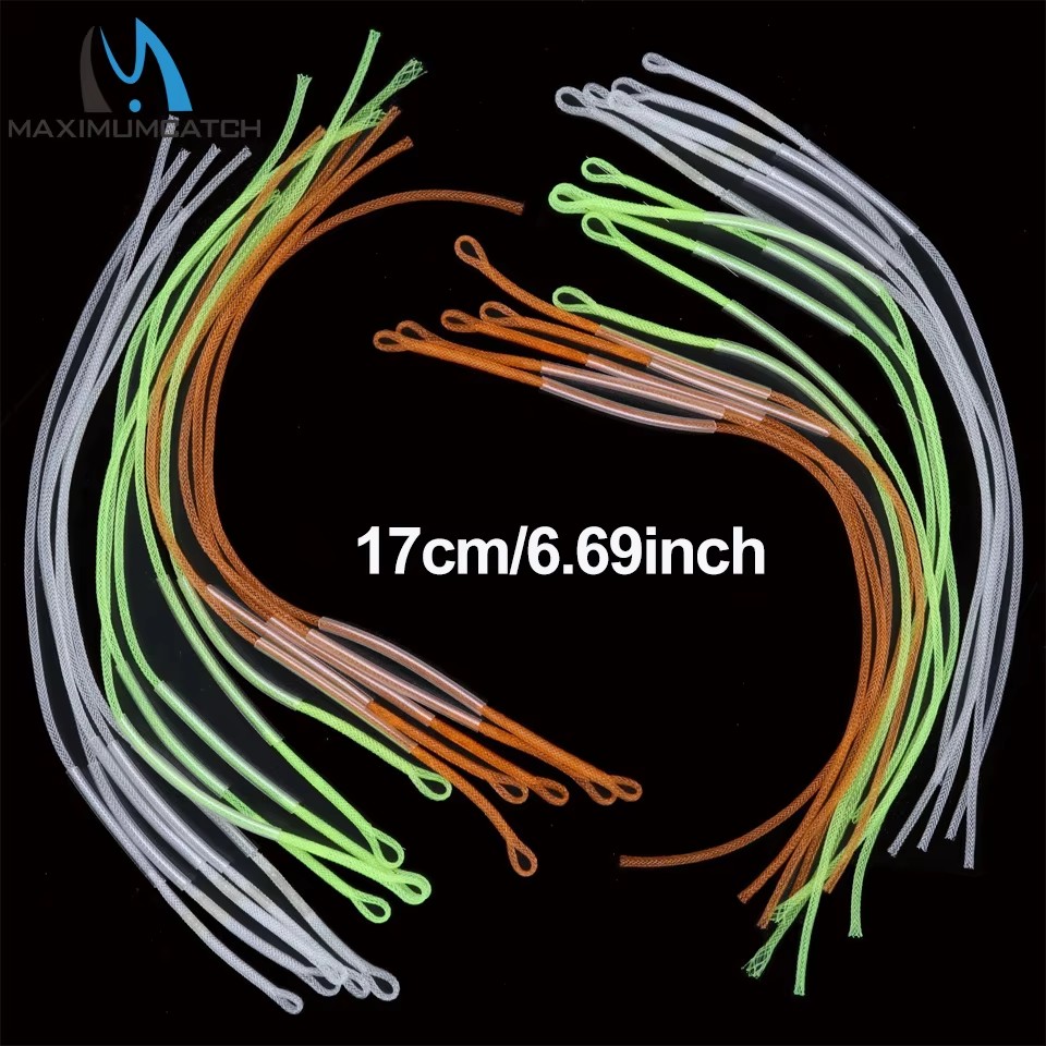 Tippet Line - Connettori a Loop Intrecciati in Nylon