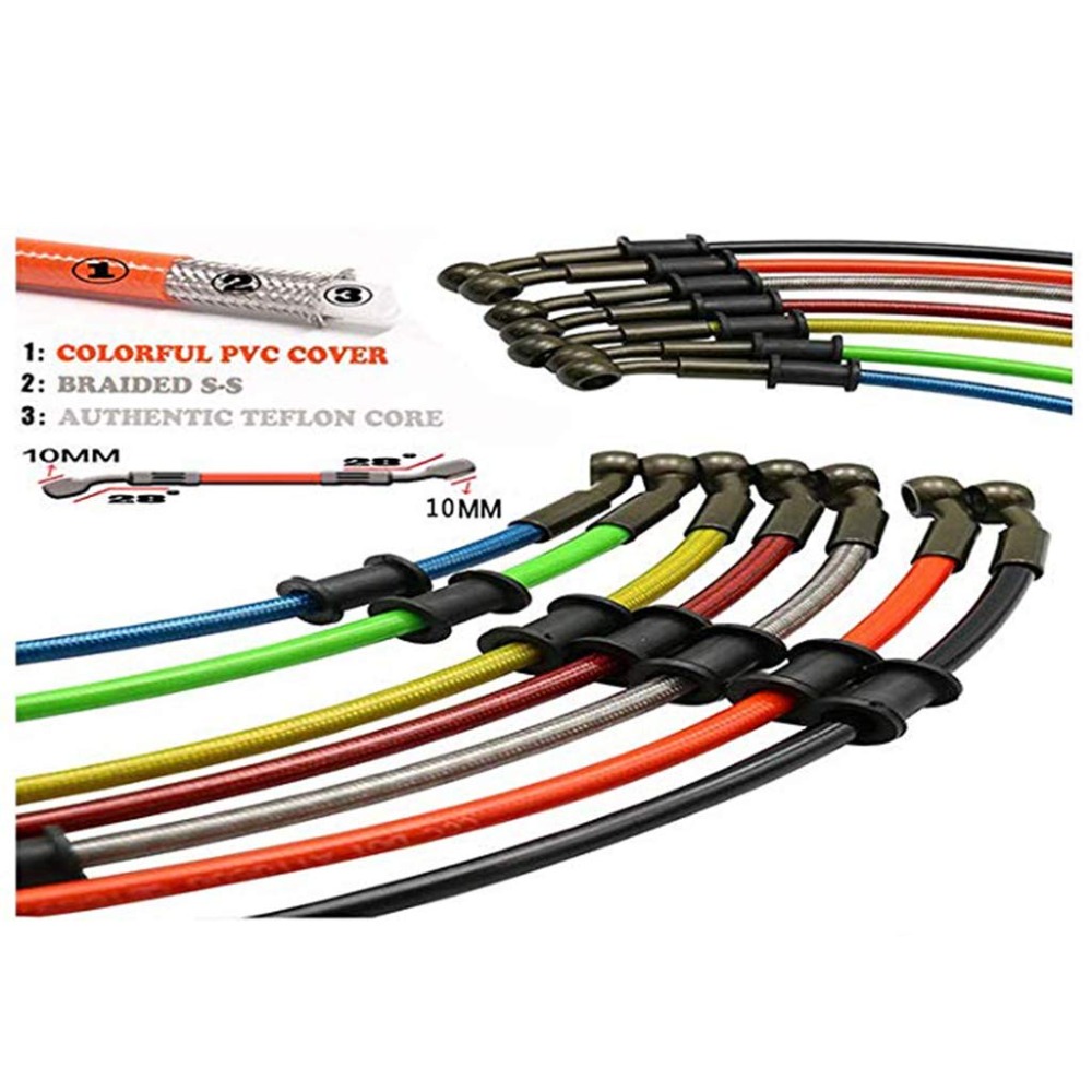 Braided Line - Moto Dirt Bike In Acciaio Intrecciato
