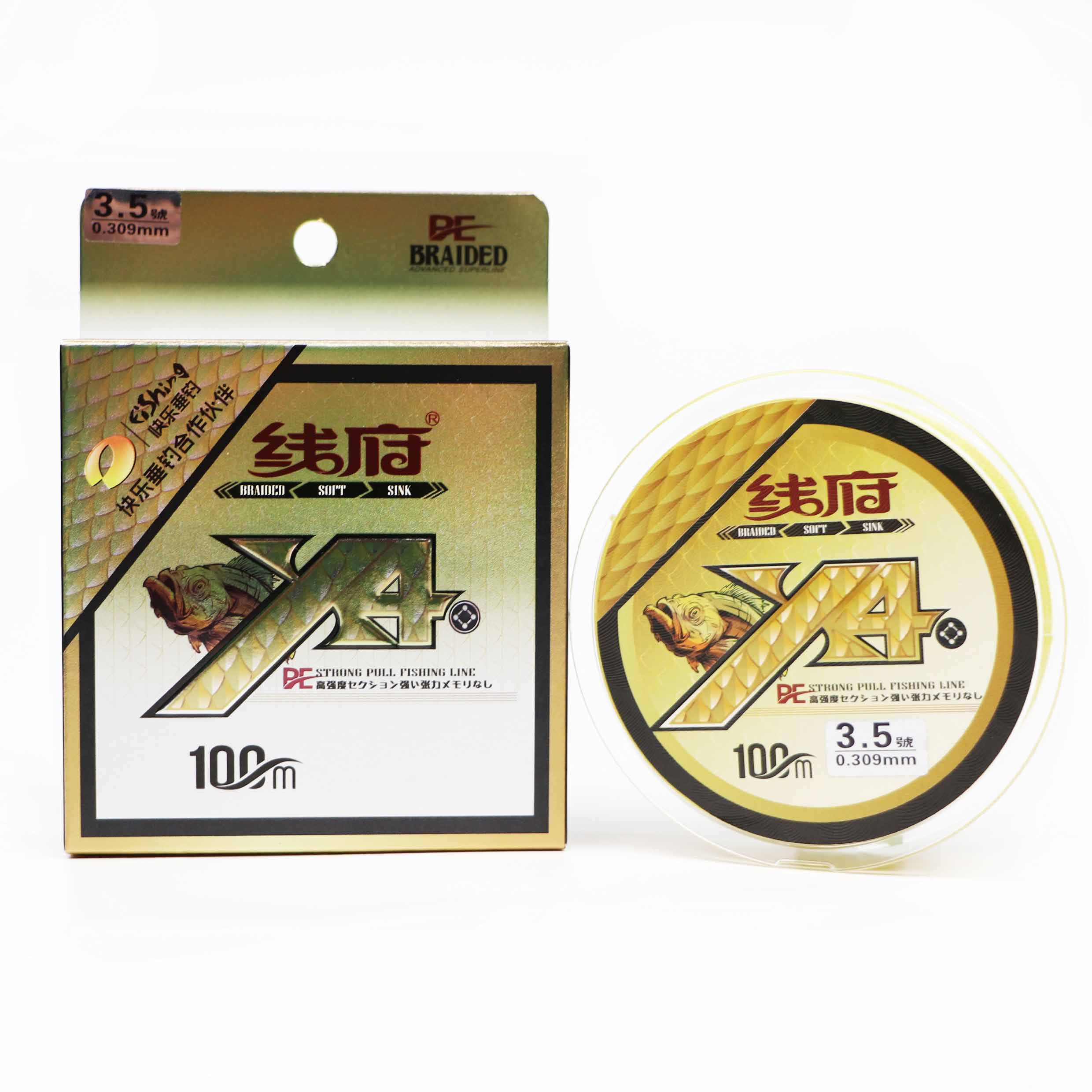 Braided Line - 4X PE100m Lenza da pesca intrecciata